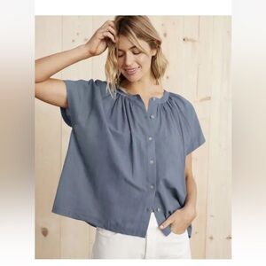 Jenni Kayne Willow Button Down Boxy Top